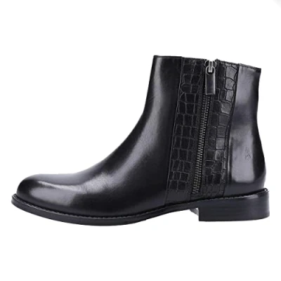 Image of Hush Puppies Women&#039;s Frances Ankle Boot, Black, 4 UK