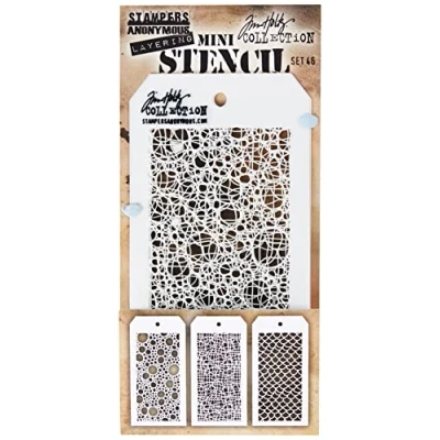 Image of Tim Holtz Stampers Anon Mini Stencil, Set #46, One Size