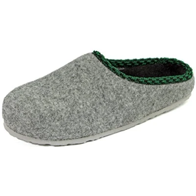 Image of Pantoffelmann Felt Clogs Gray 41 EU / 7 UK