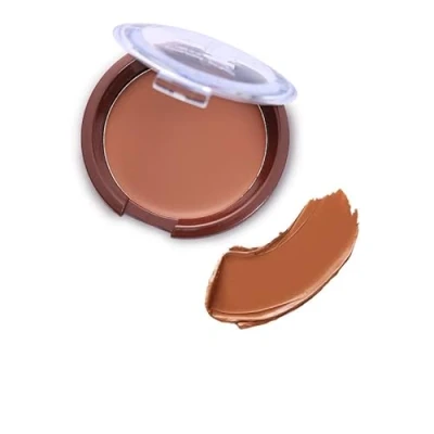Image of Phoera Blendable cream bronzer sun love natural looking matte non greasy sweat resistant Aquapurity (203 Sunset)