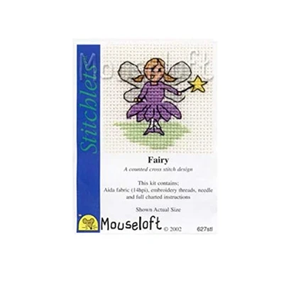 Image of Mouseloft Mini Cross Stitch Kit Fairy, Stitchlets Collection