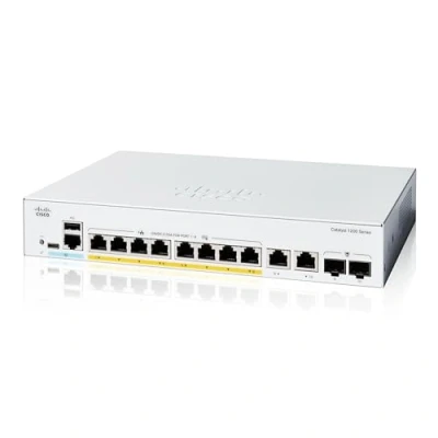 Image of Cisco Catalyst 1200 8FP 2G Smart Switch, 8 Port GE, Full PoE, 2x1GE Combo, Limited Lifetime Protection (C1200 2G)