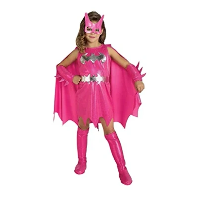 Image of Rubie&#039;s Official Pink Batgirl Costume, Child Size Medium Halloween