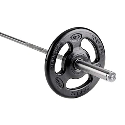 Image of York 15kg Rubber &#039;ISO Grip&#039; Plates