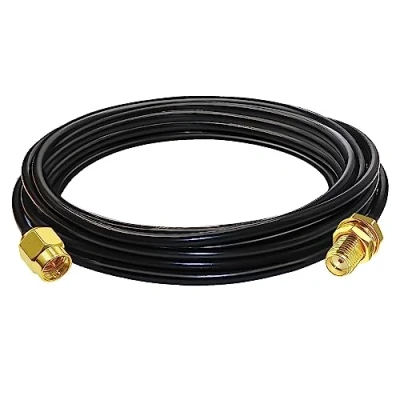 Image of TUOLNK SMA Wifi Antenna Extension Coaxial Cable 16.4ft(5M),SMA Low Loss RG58 Male to Female Coax Patch Lead for 3G/4G/5G/LTE/GPS/WiFi