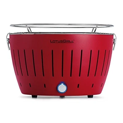 Image of Lotus Standard Charcoal Barbecue With Fan Grill Blazing Red