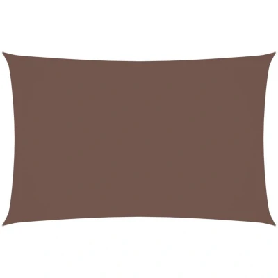 Image of vidaXL Sunshade Sail Oxford Fabric Rectangular 2x5 m Brown
