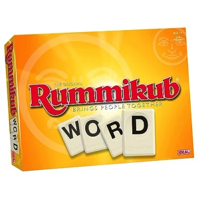 Image of IDEAL Rummikub Word game: Brings people together Games For 2 4 Players Ages 7+