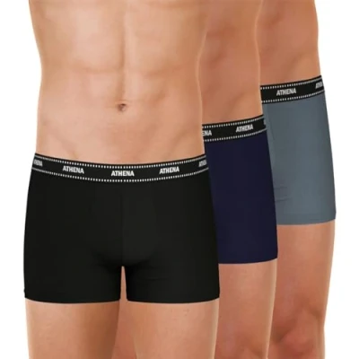 Image of Athéna Men&#039;s MY PETITS PRIX Underwear, NOIR/MARINE/BLEU,