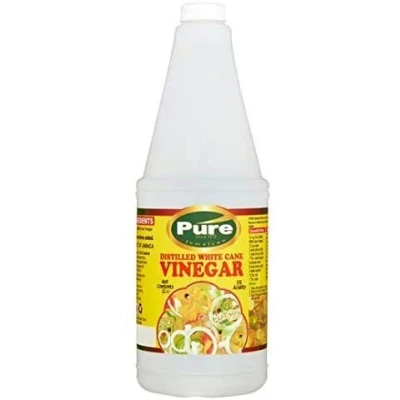 Image of Pure Foods Distilled White Cane Vinegar, 1 Litre (Pack of 3) Product Jamaica