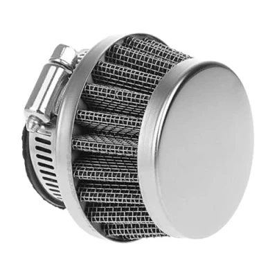Image of Motorbike Bike 35mm Air Filter Sports Performance Cone Carburettor Low Silver