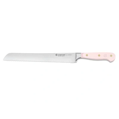 Image of Wüsthof Classic Pink Himalayan Salt 9 Inch Double Serrated Bread Knife