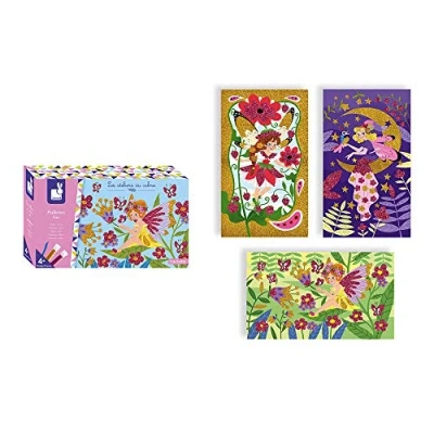 Image of Janod From 4 years old Creative Kit Fairy Glitter Les Ateliers du Calme Leisure Dexterity and Concentration J07806
