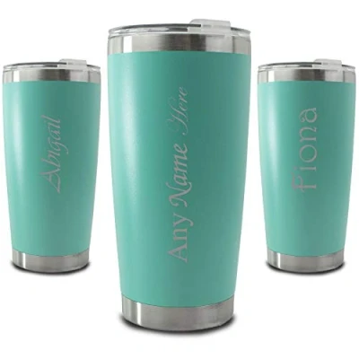 Image of Personalised Engraved 500ml Mint Travel Cup, Personalise with Any Name
