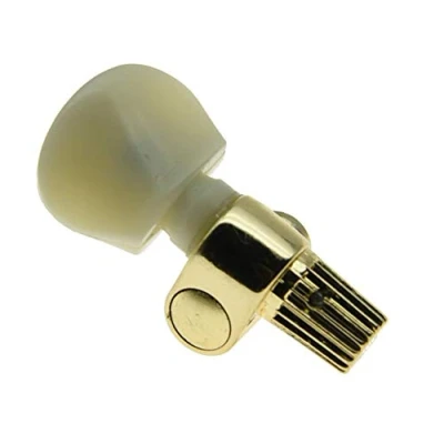Image of KAISH Gold w/Ivory Buttons 5th Banjo Geared Tuner Tuning Keys Pegs Machine Heads