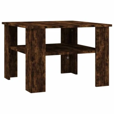 Image of vidaXL Coffee Table Smoked Oak Engineered Wood Centre Accent End Tea