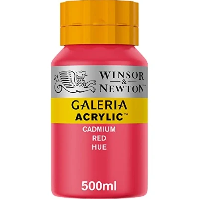Image of Winsor &amp; Newton, Galeria Acrylic, Cadmium Red Hue, 500ml