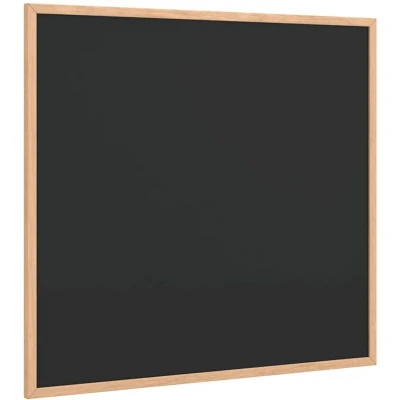 Image of vidaXL Chalkboard with Solid Pine Wood Frame Black 60x55 cm