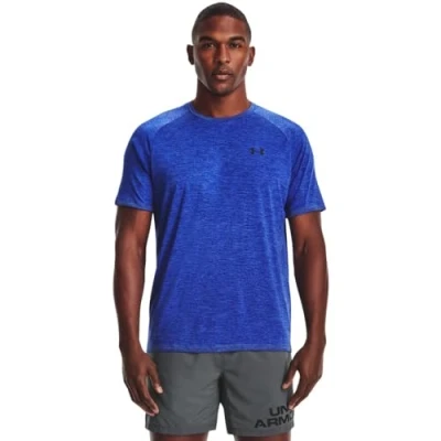 Image of Under Armour Men&#039;s Tech 2.0 Short Sleeve T Shirt, Starlight (561) / Black, S