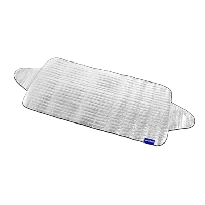 Image of Goodyear 2In1 Summer/winter Sun Shade Universal Fit Easy To Install &amp; Remove Wings Easily Secure Shield Windscreen By Trapping Them With Your Door Multi layer Protection The Car Window