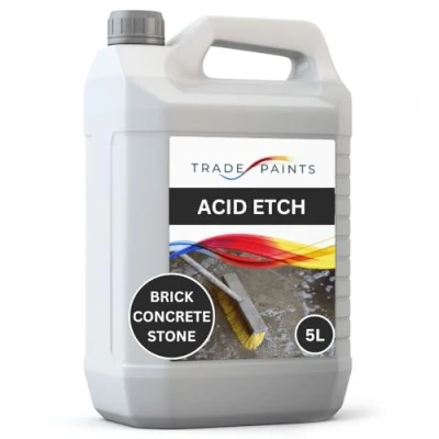 Image of Acid Etch Concrete Floor Stone Brick Cleaning &amp; Degreaser Solution 5 Litre