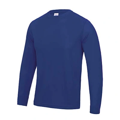 Image of JUST Cool Mens Long Sleeve Sports Performance T Shirt (L) Royal Blue