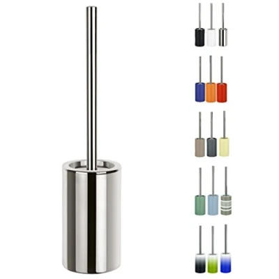 Image of Spirella Tube Porcelain Toilet Brush, Silver