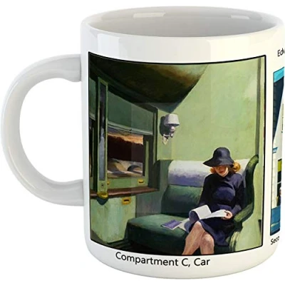 Image of Edward Hopper Room in New York Mug Cermaic 300ml Dishwasher and Microwave Safe