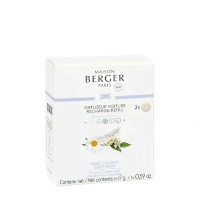Image of Maison Berger Navulling voor Autoparfum Musc Cocoon 2 stuks