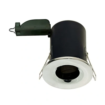 Image of Luceco Fixed Fire Rated GU10 Downlight, Polished Chrome