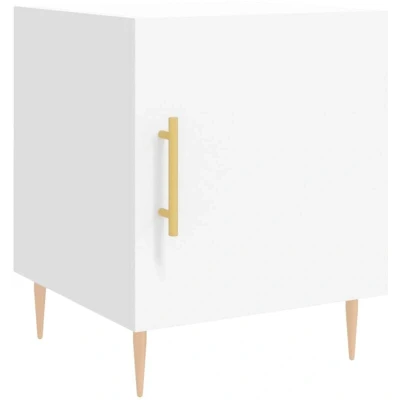 Image of vidaXL Bedside Cabinet White 40x40x50 cm Engineered Wood
