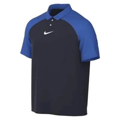 Image of NIKE DH9228 451 M NK DF ACDPR SS Polo K shirt Men&#039;s OBSIDIAN/ROYAL BLUE/WHITE Size