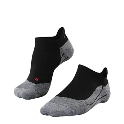 Image of 1 Pair Black TK5 Lightweight Cushioned Trekking Invisible Socks Men&#039;s 9.5 10.5 Mens Falke