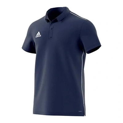 Image of adidas Men&#039;s Core18 POLO SHIRT SHORT SLEEVE , Dkblue/White, S UK