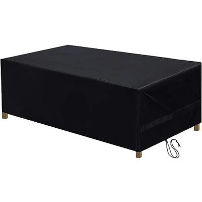 Image of BRIT VOYAGER Garden Furniture Covers, Heavy Duty 420D Oxford Fabric Outdoor Table Cover, Rattan Patio Cover Waterproof, Anti UV (200 * 160 70 cm)