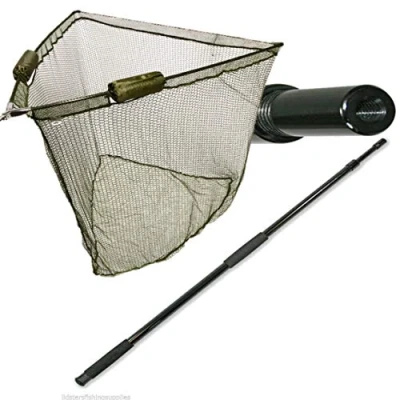 Image of 50&quot; Inch Large Carp Pike DUAL Float Fishing Landing Net + 2m Handle NGT