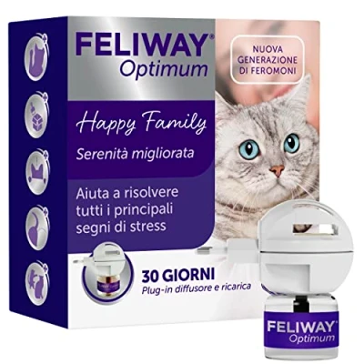Image of FELIWAY Optimum New Generation Stress Relief for Cats Diffuser + Refill 48ml