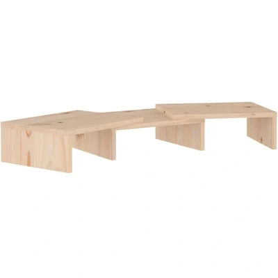Image of vidaXL Monitor Stand 60x24x10.5 cm Solid Wood Pine