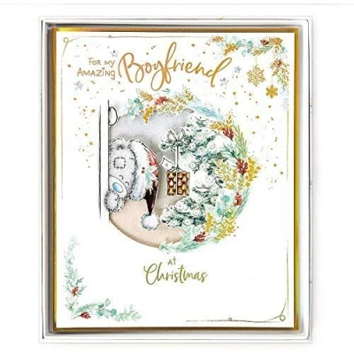 Image of Me To You Bear Amazing Boyfriend Handmade Boxed Christmas Card