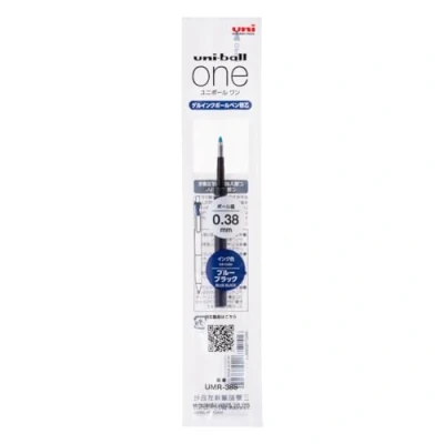 Image of Mitsubishi Pencil Uni One Refill, 0.38mm, Blue Black, UMR 38S