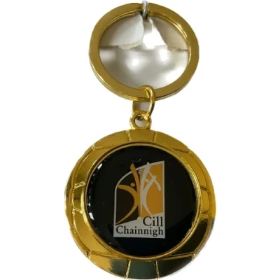 Image of KILKENNY Official GAA IRELAND County round crest keyring very rare limited stock