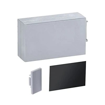 Image of Paulmann 78407 LumiTiles Accessory Profile Top Cover 4.5 cm Telegrey Splash Protection Plastic Lighting System, Teleggrey
