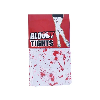 Image of Bristol Novelty BA201 Bloody Tights For Women White and Red Accessory, One Size