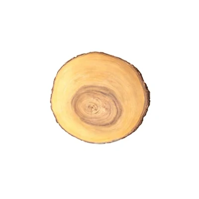 Image of Rustica 25 30 cm Round Mango Wood Bark Board