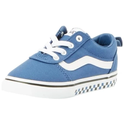 Image of Vans Boy&#039;s Unisex Kids Ward Sneaker, Variety SIDEWALL Blue, 5 UK Child