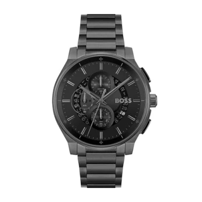 Image of BOSS PEAK 2.0 Chronograph watch, Men&#039;s, Size: One Size, Black