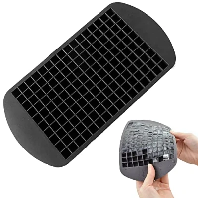 Image of Van Der Linn Silicone 160 Cavity Mini Square Ice Cube Tray Maker Mold Mould
