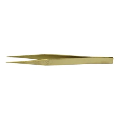 Image of SE 5&quot; Non Magnetic Brass Tweezers AA