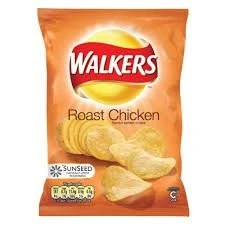 Image of Walkers Roast Chicken Box of 32 bags (32.5g Bags)