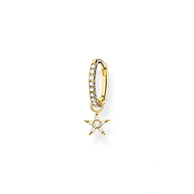Image of Thomas Sabo Women Single Hoop Earring with Star Pendant 925 Sterling Silver